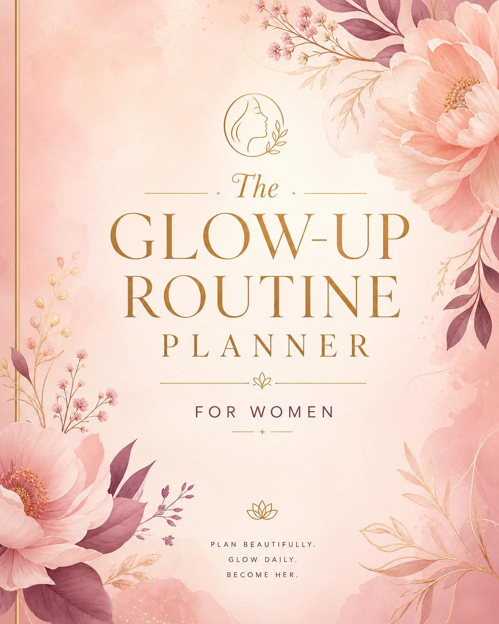The Glow-Up Routine Planner for Women cover
